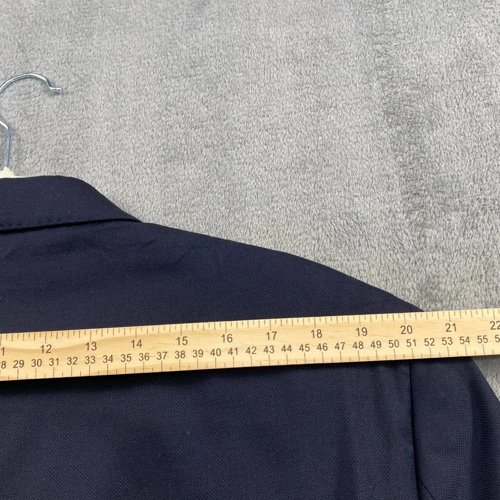 Lauren Ralph Lauren Sport Coat Blazer‎ Jacket Mens 48R Navy Wool Blend Slim Fit